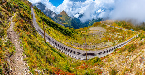 Tramway du Mont-Blanc - View from Mont Lachat, autumn 2025