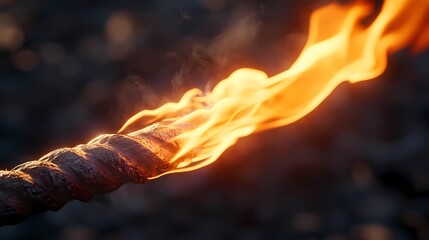 Simple flame contour sketch with fluid design and handcrafted aesthetics.