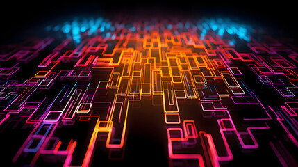 Obraz premium Abstract Circuit Network