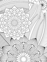 Flowers Coloring Pages For Adules