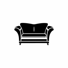 Obraz premium Sofa icon in vector illustration and design