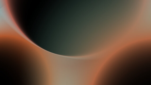 abstract gradient vector background with glowing circles, orange green, Blade Runner
