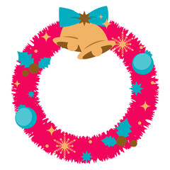 クリスマスリースのイラスト