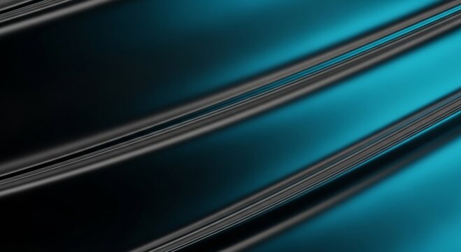 Generative ai abstract blue and black metallic surface with diagonal lines