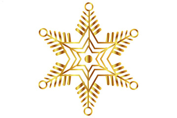 Obraz premium christmas star on white background