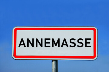 Obraz premium place-name sign Annemasse