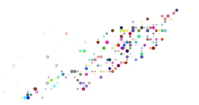 Generative Orbs Fly Creating Anguilla Country Outline