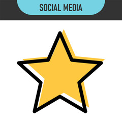 Add to favorite icon set. Heart, star, and bookmark icons set. Minimalist outline and filled styles, for social media apps, web UI, favorite buttons, e-commerce, save, love, and favorite themes