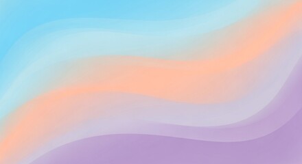 Generative ai abstract pastel gradient waves with soft color transitions