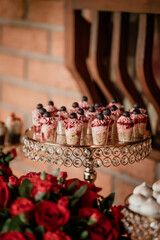 Social event; Individual Presentation Of Tasty Cookies For Party Guests