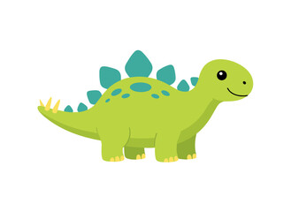 Naklejka premium Vector illustration of a cute dinosaur