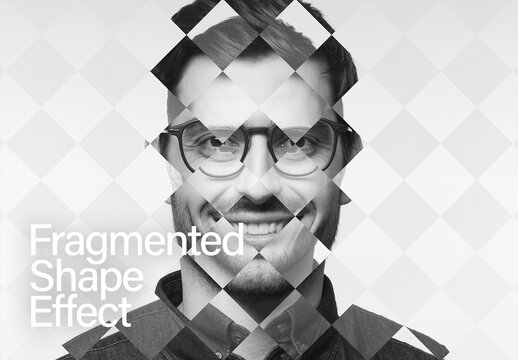 Fragmented Pattern Shape Photo Effect