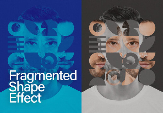 Fragmented Shape Photo Effect