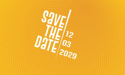 Save the date banner. Can be used for business, marketing and advertising