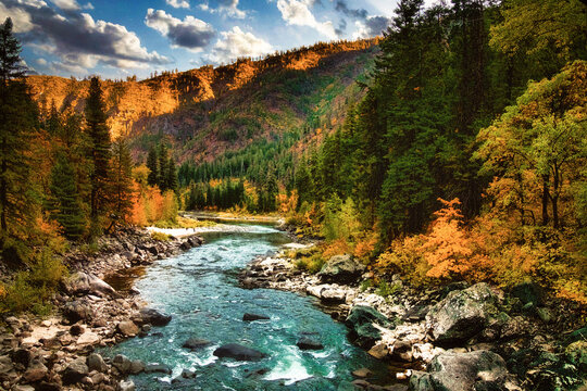 autumn in the mountains