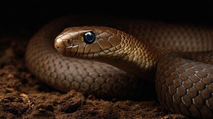 Obraz premium Eastern Brown Serpent: Iconic Wildlife of Australia