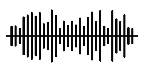 Podcast sound wave patterns with gradient waveform for audio broadcasting and streaming. Vibrant frequency bars from yellow through pink to purple display rhythm dynamics for media players