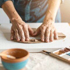 Obraz premium Therapeutic Art Session for Stress Relief