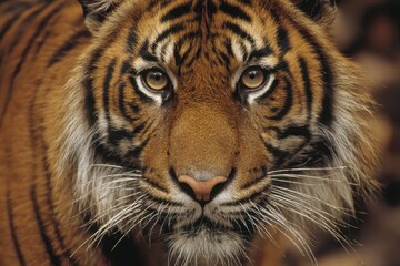 Obraz premium Majestic Malayan Tiger: Endangered Beauty of Southeast Asia's Wilderness