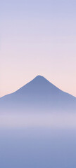 Soft Mountain Silhouette at Dawn