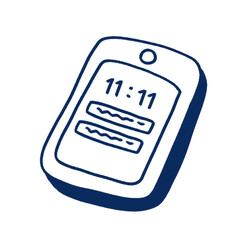 mobile. mobile phone. phone. blue ink. doodle. blue. drawing. telephone.