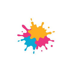 Splashed Acrylic Paint Effect Vector for Modern Art and Creative Projects