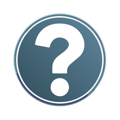 Clean Minimalist Question Mark Symbol for Inquiry and Uncertainty in Circular Design