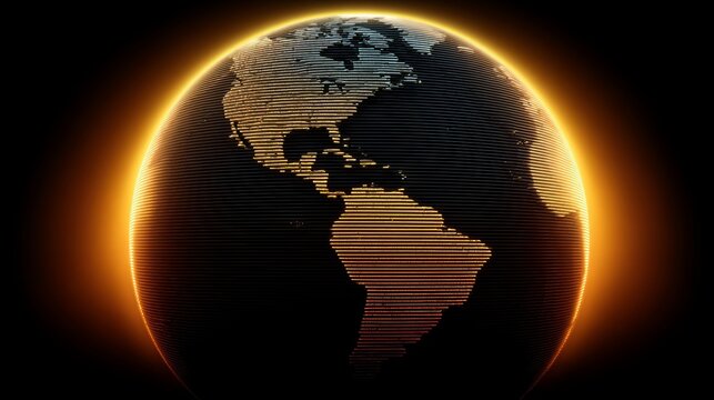 golden data ai lte connection earth globus