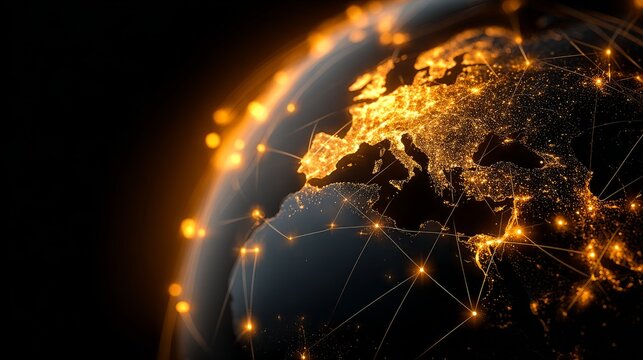 golden data ai lte connection earth globus