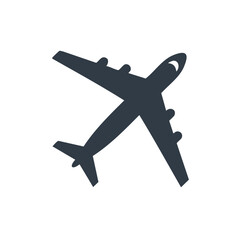 Obraz premium Airline travel icon aircraft design flat style illustration