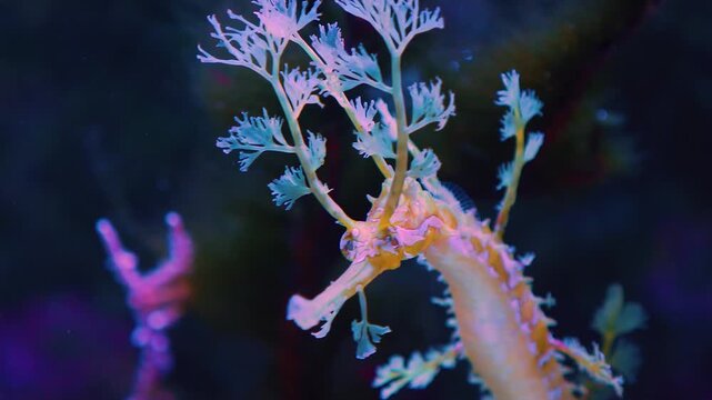 Close up head of a boa constrictor or python snake head moving around rocks