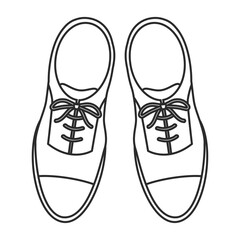 靴、革靴、洋服、ファッション、コーディネート、おしゃれ関連のイラスト