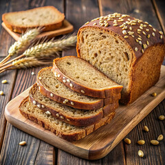 Gluten-free homemade bread, freshly baked with wholesome