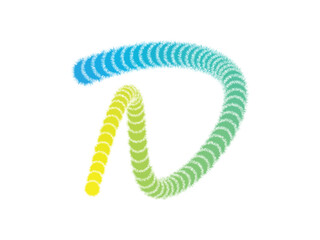 Vibrant Abstract Swirl Vector Background with Fuzzy Brush Strokes and Color Gradient