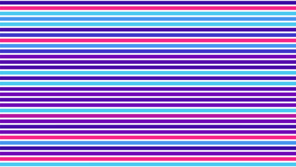 Horizontal color harmony. Repeating stripes of purple, blue, pink, and turquoise create an optical rhythm and visual breath. Vector illustration
