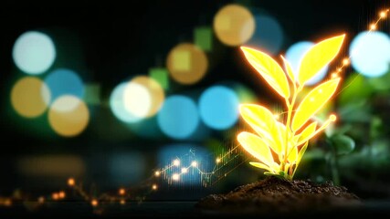 A glowing digital platform integrating ESG principles green leaves and sustainable symbols floating alongside financial graphs soft light emphasizing harmony between technology - Powered by Adobe