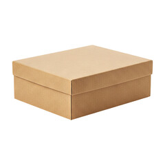 3D closed box without background, isolated 