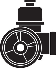 Power Steering Pump Silhouette Automotive Steering Minimalist
