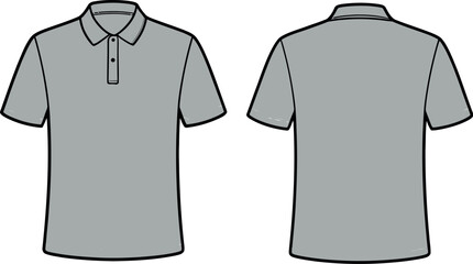 Shop gray polo shirt for men women unisex short sleeve casual apparel clothing style