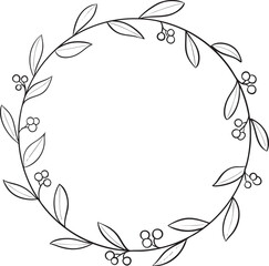 Vector wreath illustration