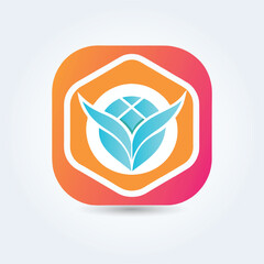 A minimal abstract logo for the company brand