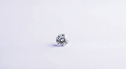diamond on a pale lavender background in a jewelry style