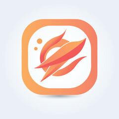 A creative abstract logo for a modern company