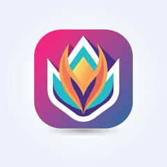 A creative abstract business logo template