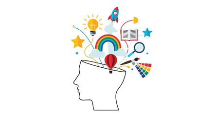 Mindful exploration showcasing creativity, intellect, and innovation