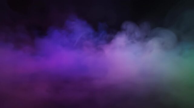 Mystical Smoke of Colors: An abstract depiction of colorful smoke, swirling gracefully across a dark backdrop, creating an ethereal and atmospheric effect.