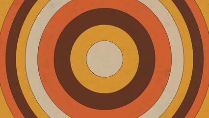 Minimalist Old-Fashioned Classic Round Target Art with Clean Simple Style - retro background