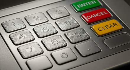 Atm keypad protecting personal identification number security