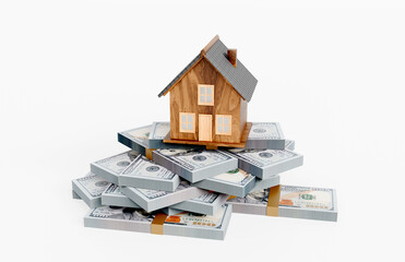 House on money stack