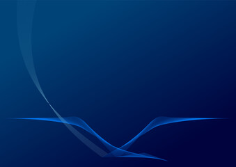 abstract blue  background with a flying bird